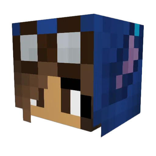 ANELABEAR Minecraft avatar head, 3D render