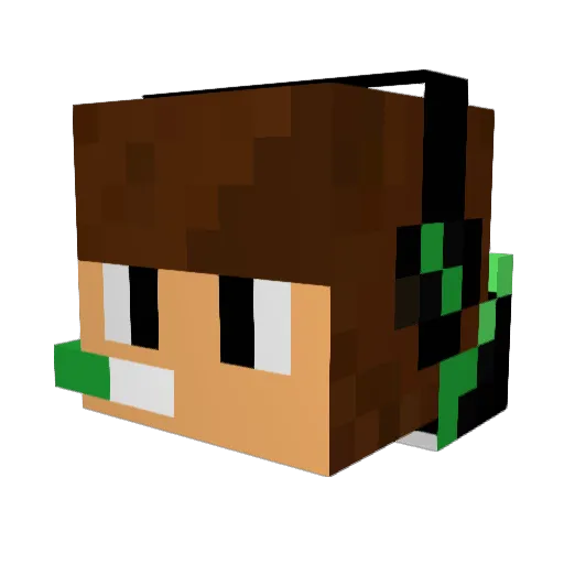 ANEPICPIE69 Minecraft avatar head, 3D render