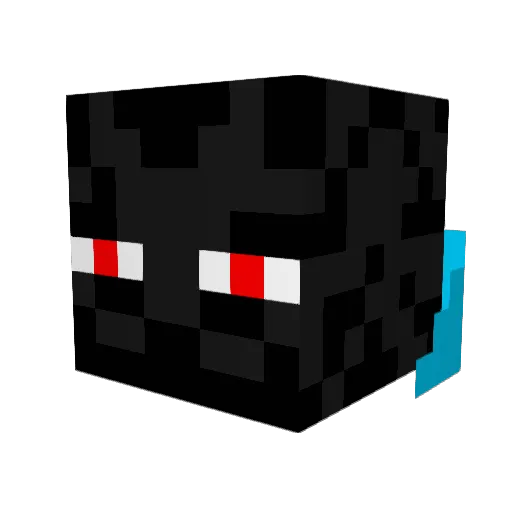 ANGELATINA Minecraft avatar head, 3D render