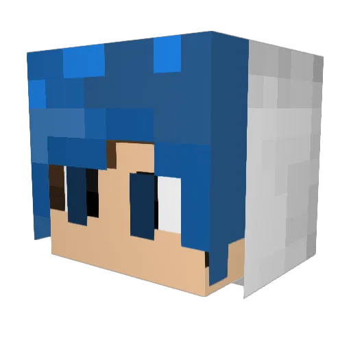 ANGELGAMERELPRO Minecraft avatar head, 3D render