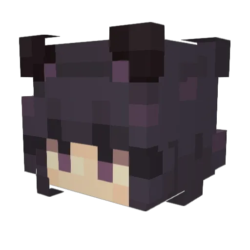 ANGELINO17 Minecraft avatar head, 3D render