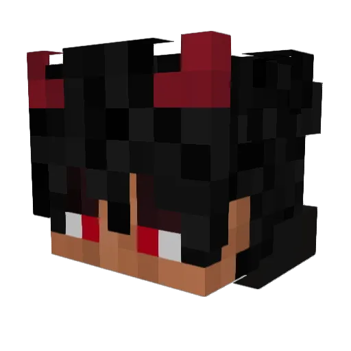 ANGELOIDE1 Minecraft avatar head, 3D render