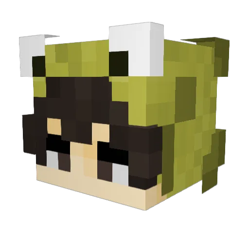 ANGELSJ Minecraft avatar head, 3D render