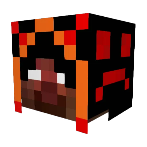 ANGN77 Minecraft avatar head, 3D render