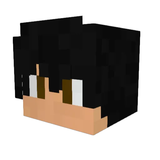 ANGRYLITE Minecraft avatar head, 3D render