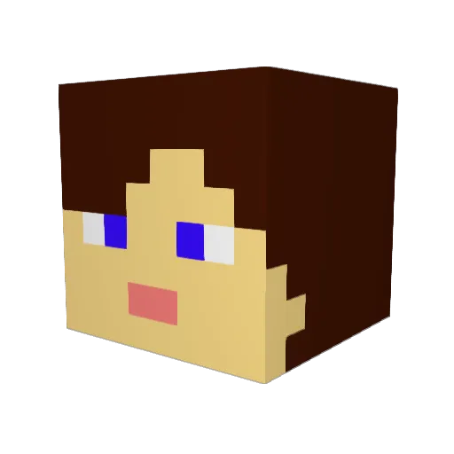 ANG_RAE Minecraft avatar head, 3D render