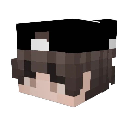 ANIME_BAKA Minecraft avatar head, 3D render