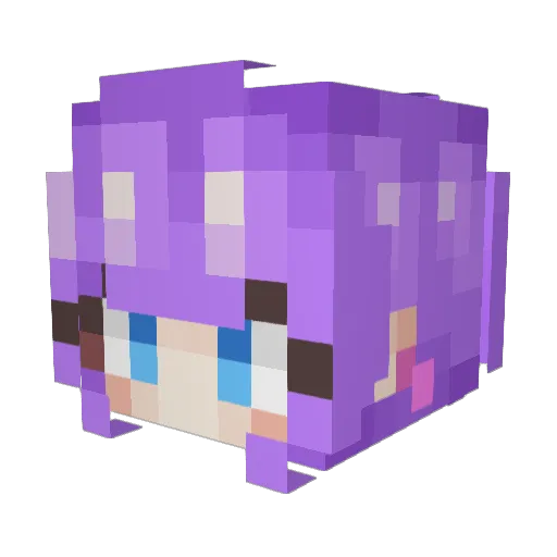 ANINDEYO Minecraft avatar head, 3D render