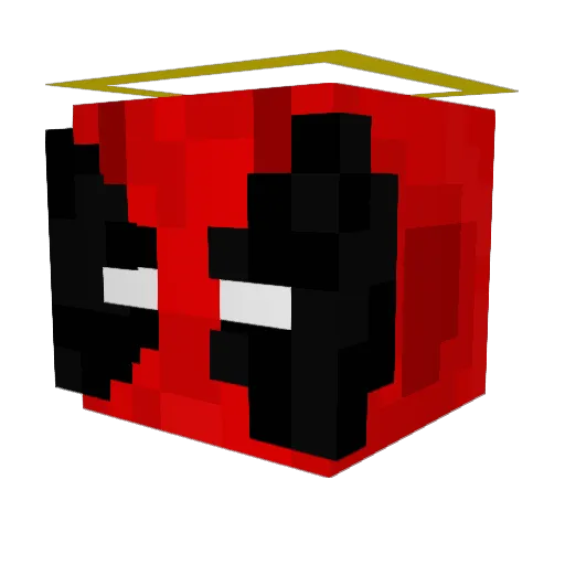 ANK_zockt Minecraft avatar head, 3D render