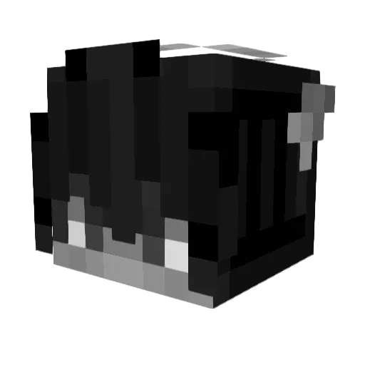 ANNYmated Minecraft avatar head, 3D render