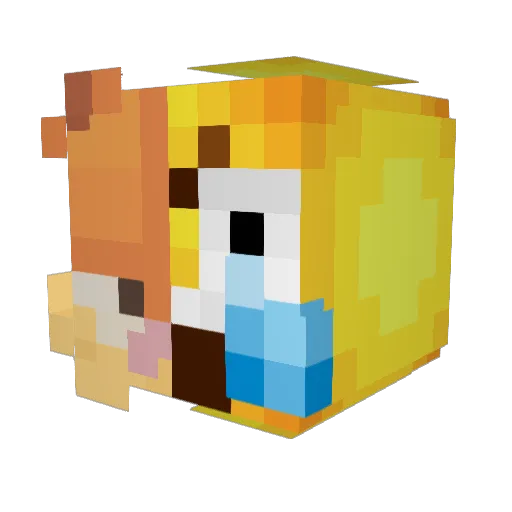ANOMALIYA_M33 Minecraft avatar head, 3D render