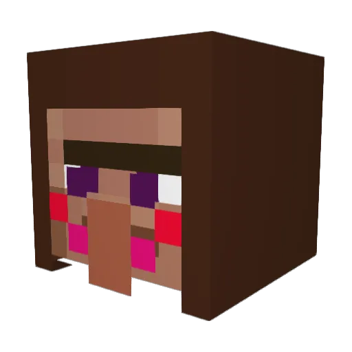 ANRDOO Minecraft avatar head, 3D render