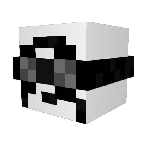 ANSCORE Minecraft avatar head, 3D render