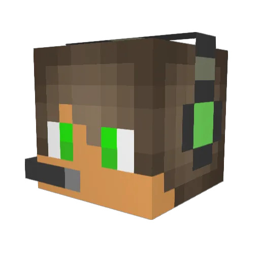 ANTARES_YT Minecraft avatar head, 3D render