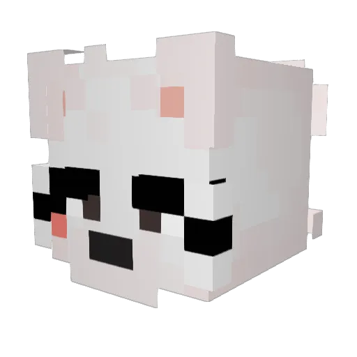ANTDIS Minecraft avatar head, 3D render