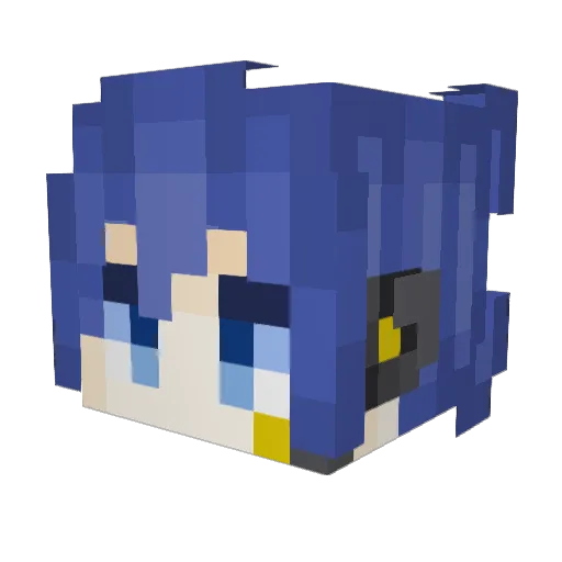 ANTECHRIST_ Minecraft avatar head, 3D render