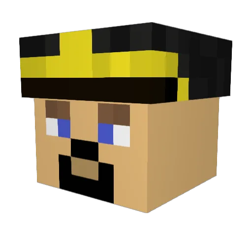 ANTHONY_CORRIN Minecraft avatar head, 3D render