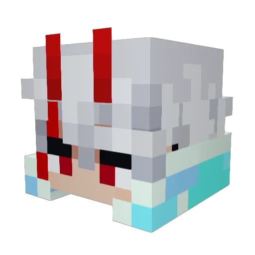 ANTID3MICH Minecraft avatar head, 3D render