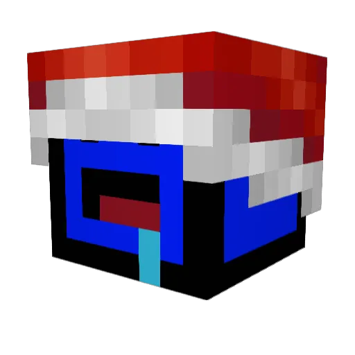 ANTIGOMME Minecraft avatar head, 3D render