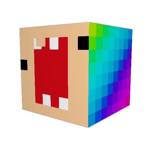 ANTIK25 Minecraft avatar head, 3D render