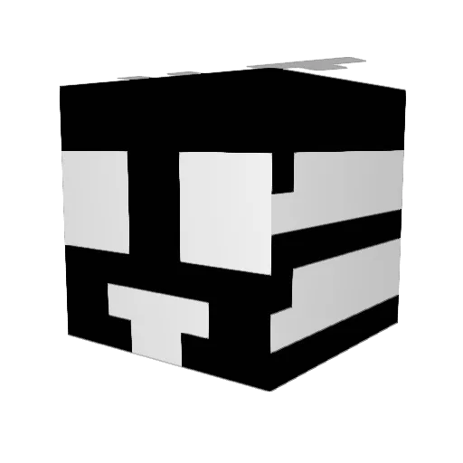 ANTKING1 Minecraft avatar head, 3D render