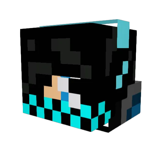 ANTKP Minecraft avatar head, 3D render