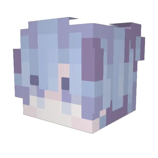 ANTOHA_RUS163 Minecraft avatar head, 3D render