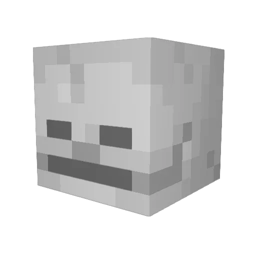 ANTOTRON Minecraft avatar head, 3D render