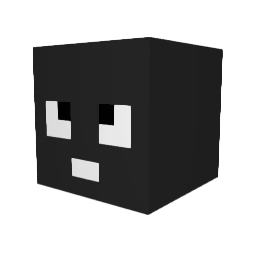 ANTSAN210 Minecraft avatar head, 3D render