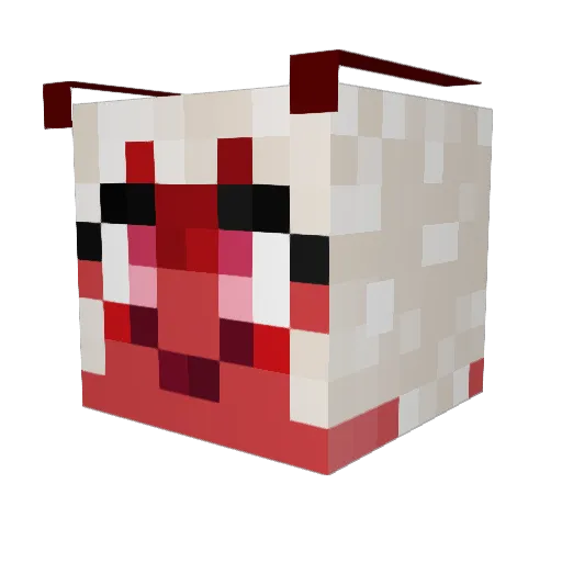 ANTXen Minecraft avatar head, 3D render