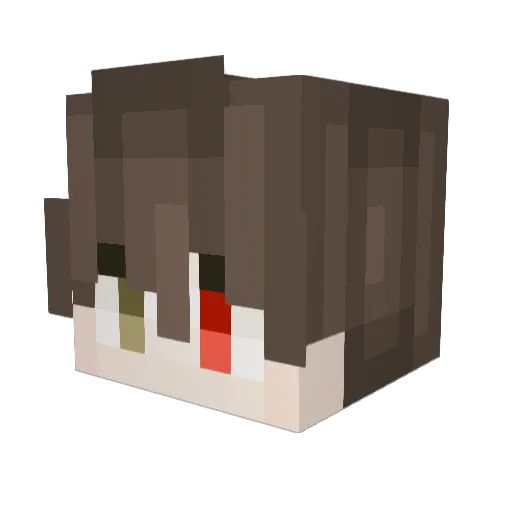 ANTkura Minecraft avatar head, 3D render