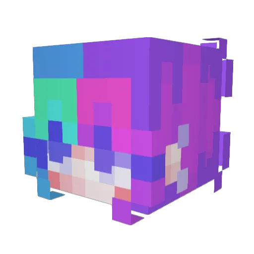 ANURAG07 Minecraft avatar head, 3D render