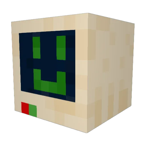 ANYCH02 Minecraft avatar head, 3D render