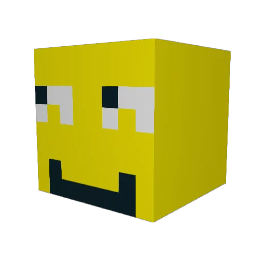 ANYILAN Minecraft avatar head, 3D render