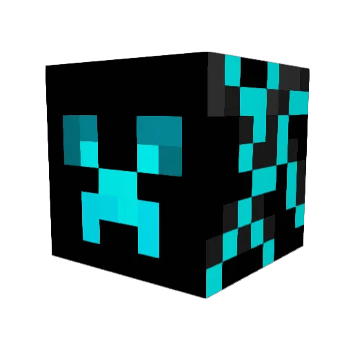 ANZRVoltage Minecraft avatar head, 3D render
