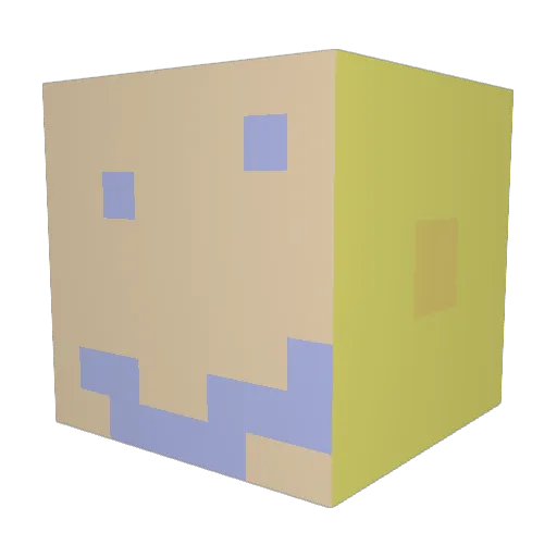 ANdOo_pOoP Minecraft avatar head, 3D render