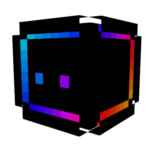 ANebula1 Minecraft avatar head, 3D render