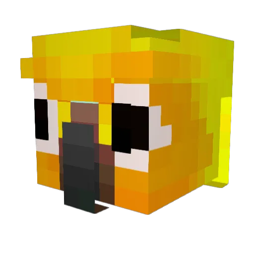 ANewHopeAlt8 Minecraft avatar head, 3D render