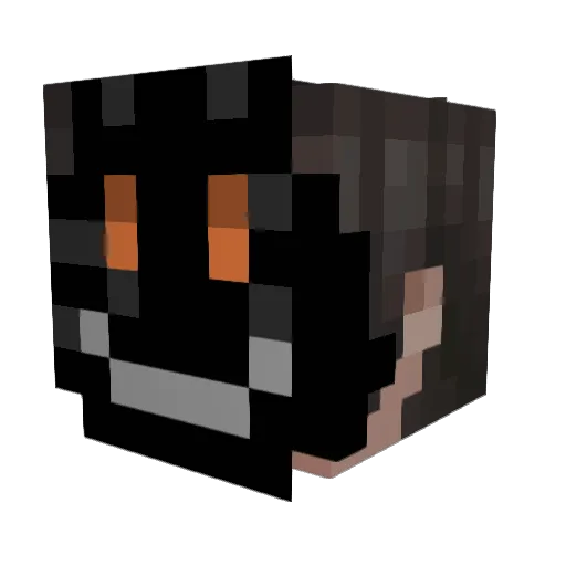 ANilibri Minecraft avatar head, 3D render