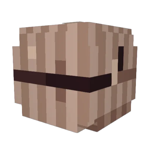 AOCR2505 Minecraft avatar head, 3D render