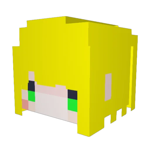 AOGANSON Minecraft avatar head, 3D render