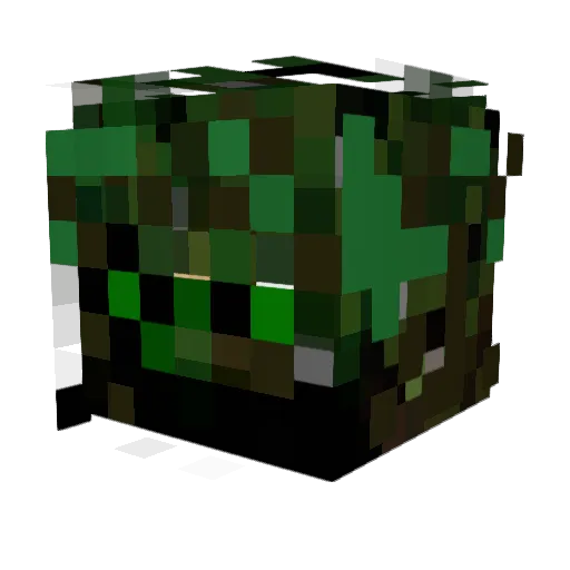 AOGCraft Minecraft avatar head, 3D render