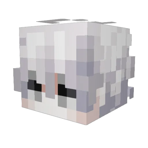 AOMSINs Minecraft avatar head, 3D render