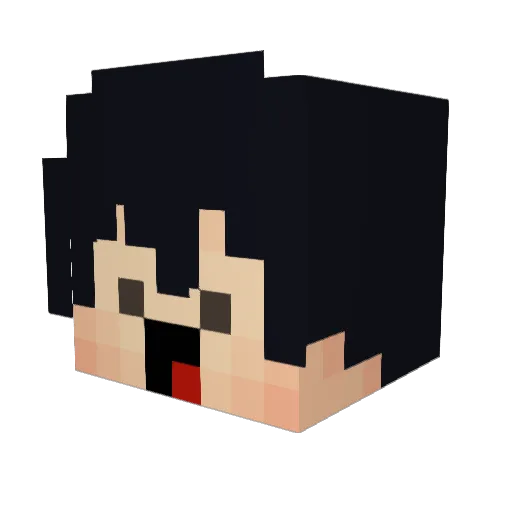 AOSB Minecraft avatar head, 3D render