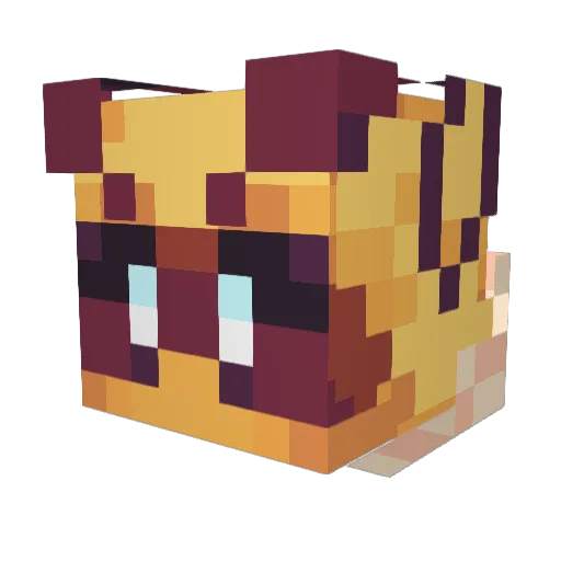 AO_Foggy Minecraft avatar head, 3D render