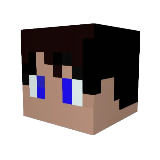 AO_Youtube Minecraft avatar head, 3D render