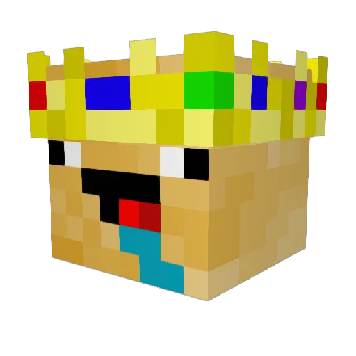 AP0tatoGod Minecraft avatar head, 3D render