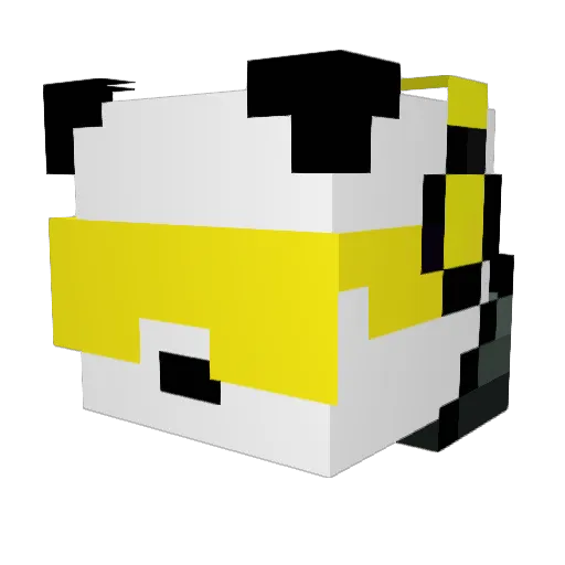 APCBEAST Minecraft avatar head, 3D render
