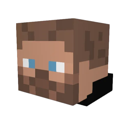 APEXPR3D4TOR1 Minecraft avatar head, 3D render