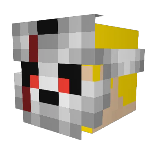 APEX_LAZOR Minecraft avatar head, 3D render